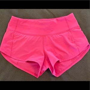 Lululemon speed up low rise shorts 2.5 size 0